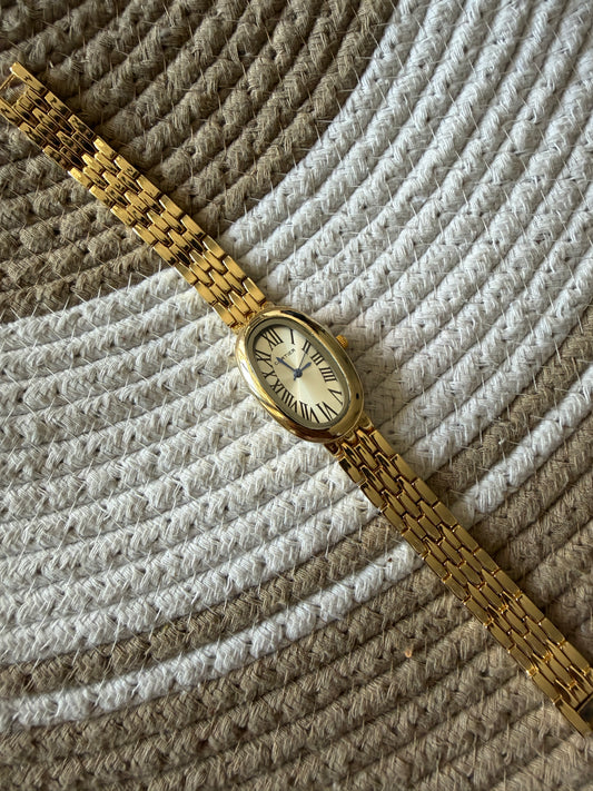 Cartier oval dial watch