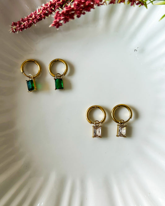 Studded hoops
