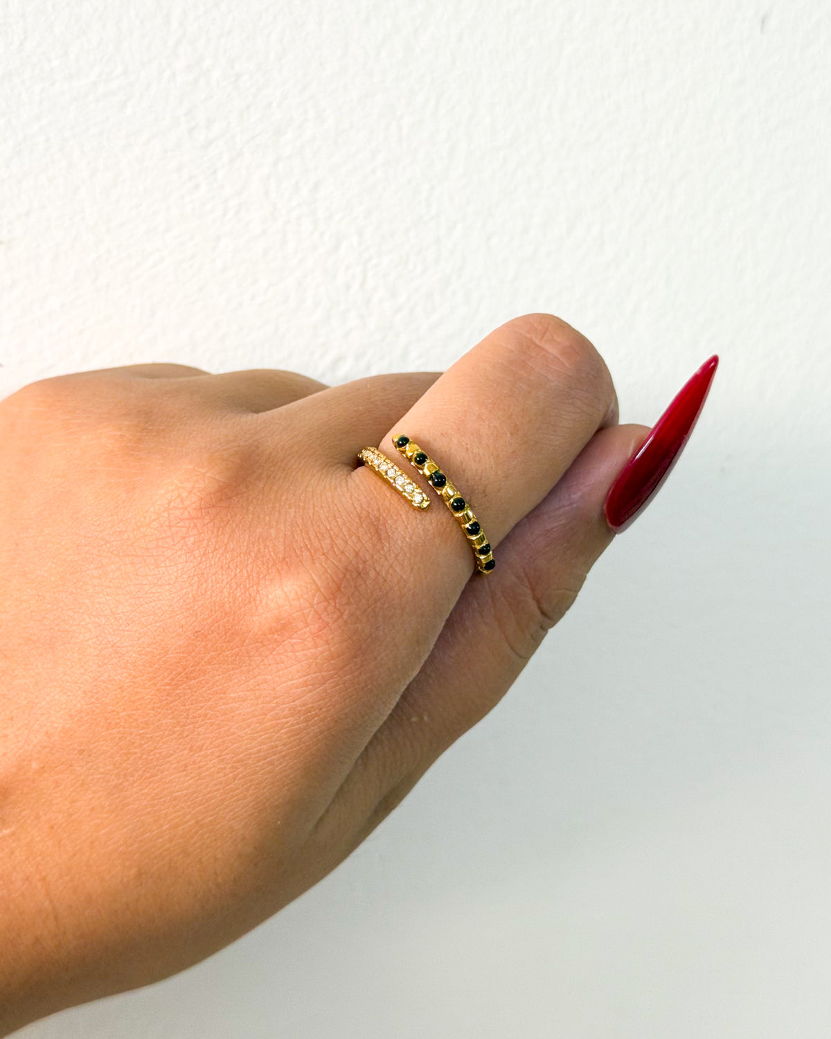 Luxe mangalsutra ring (pvd plated)