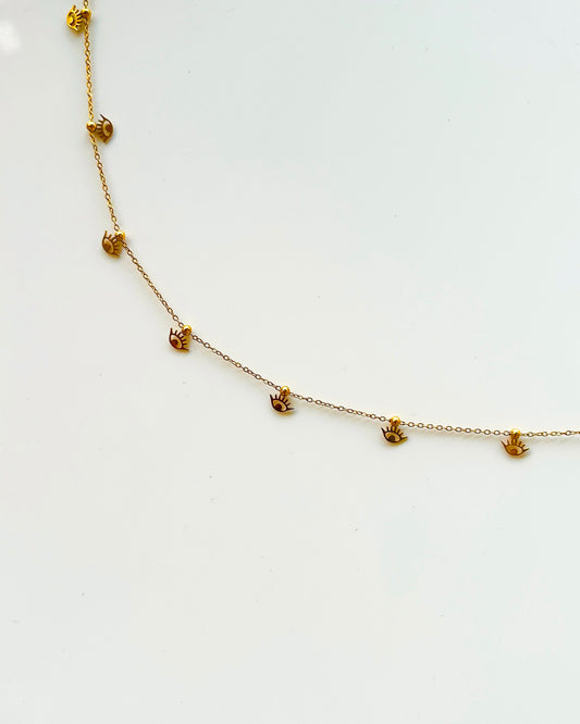 Evil eye waist chain