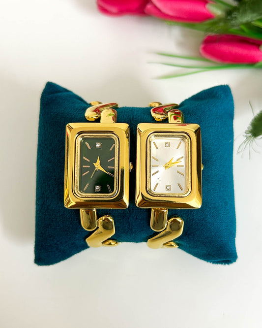 Geometric thin wrist baby size watch