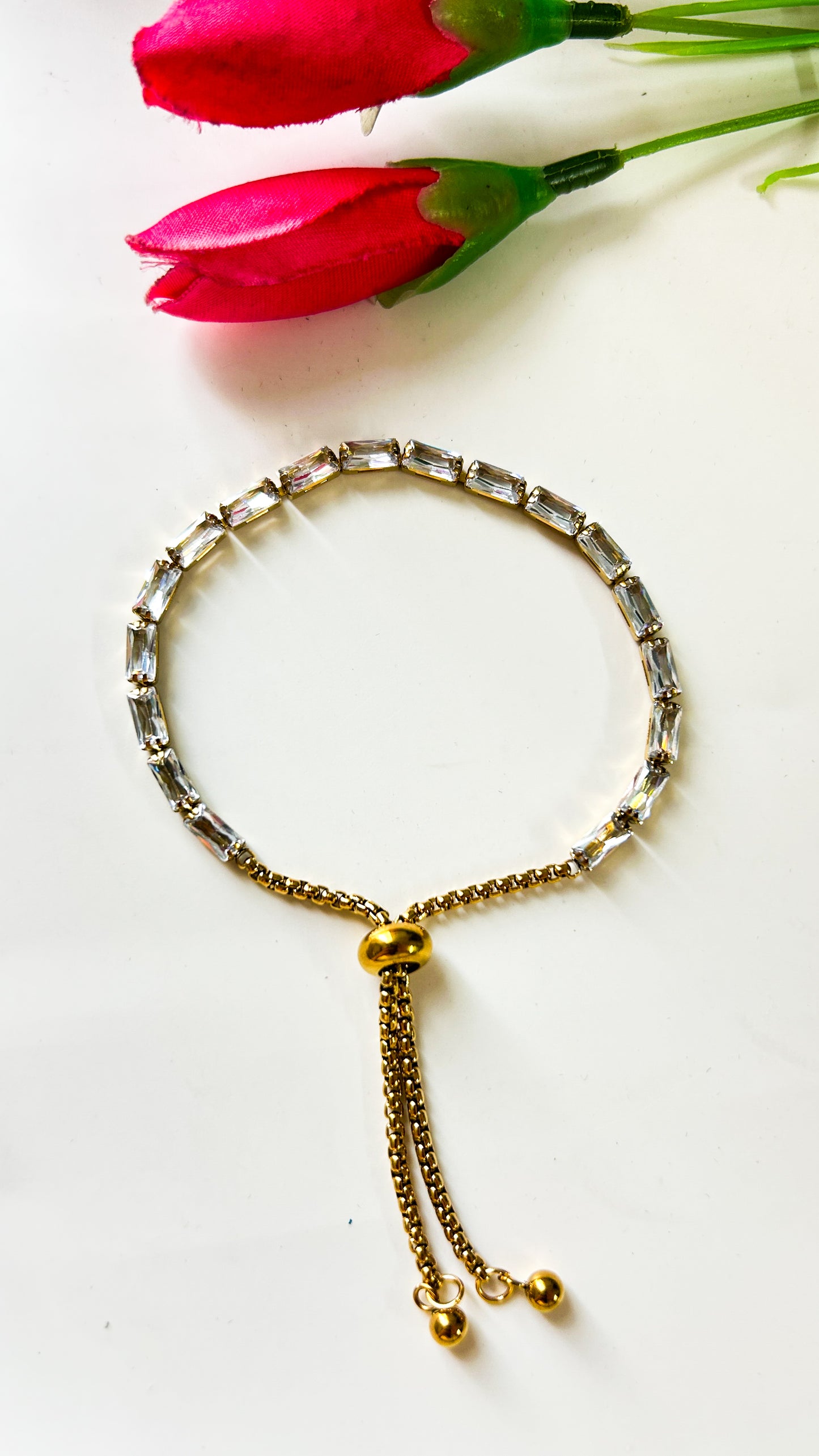 Classic tennis adjustable bracelet