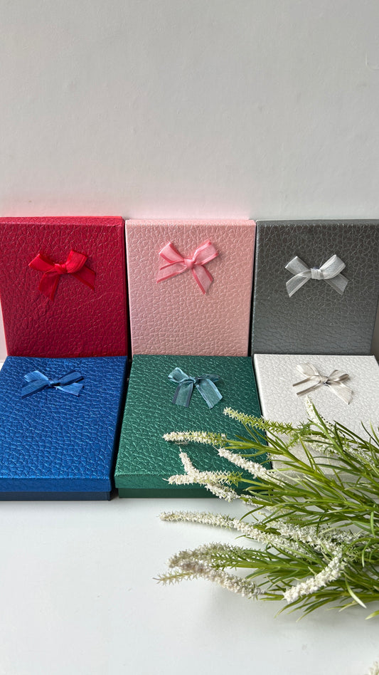 Textured luxe Big gift box. For necklace, earring, bracelet. Or set etc