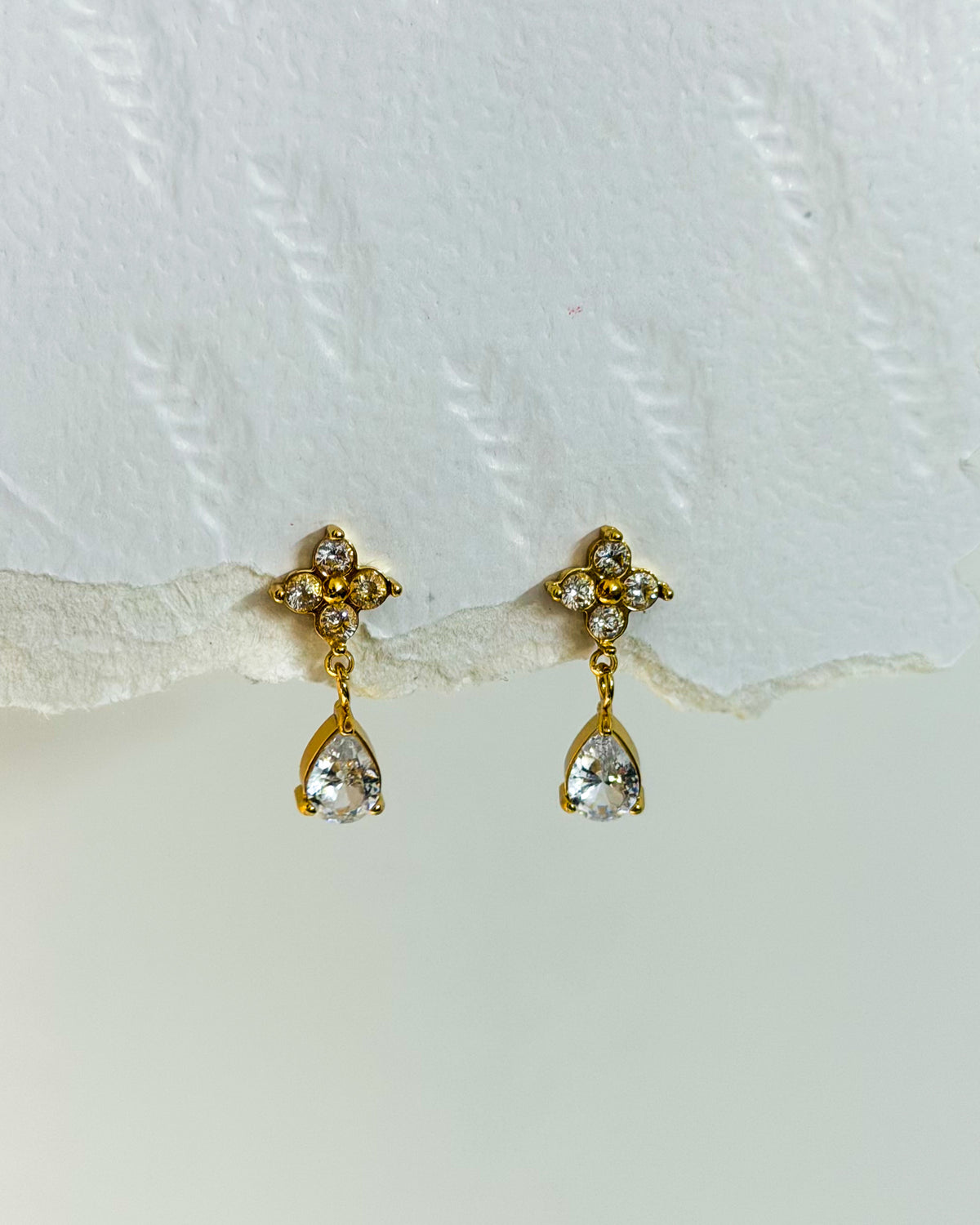 Luxe Floral teardrop earrings