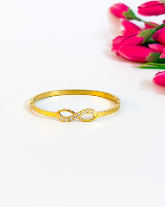Infinity studded bracelet
