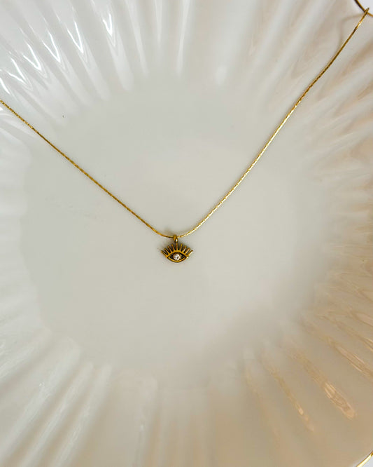 Mini evil eye necklace