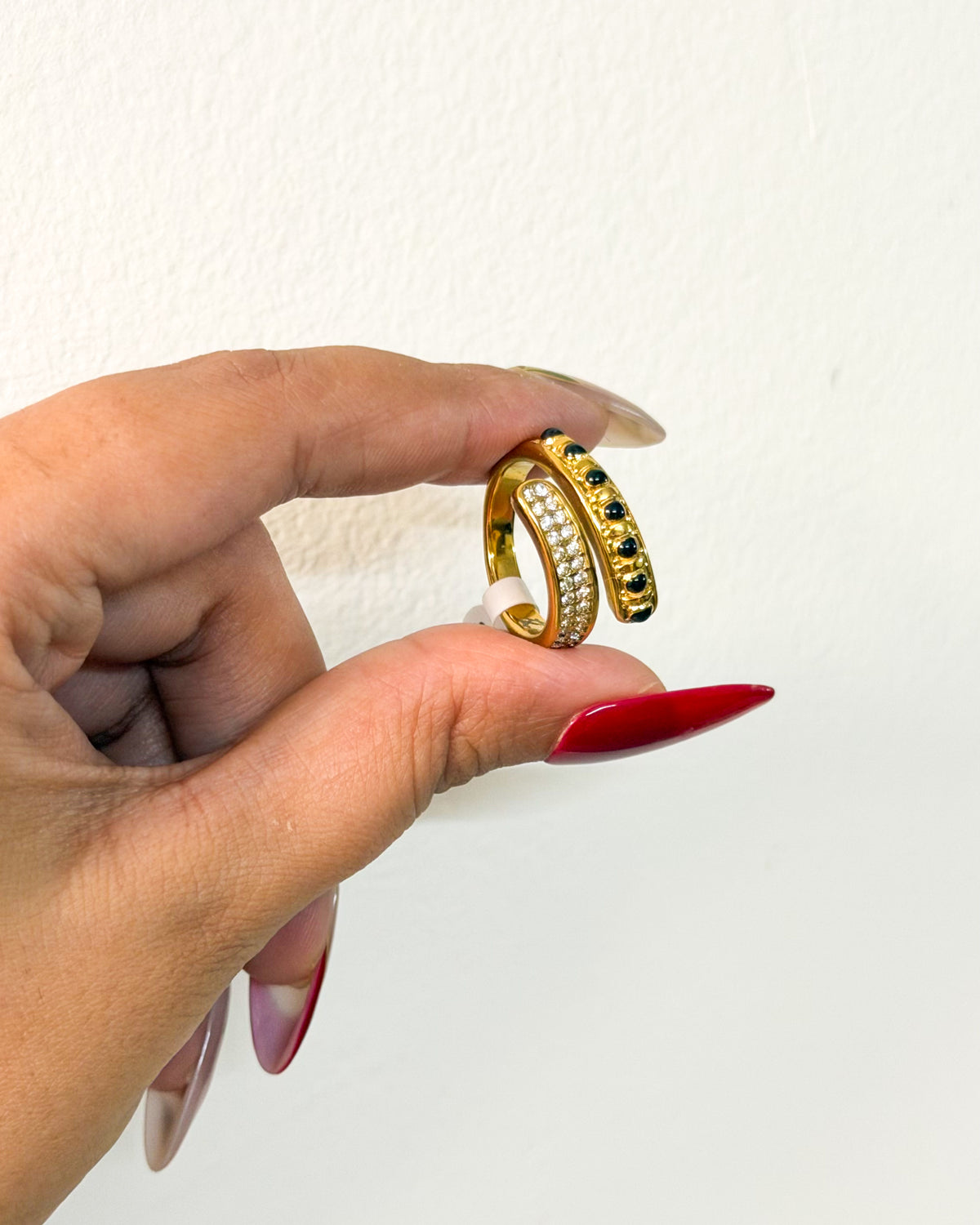 Luxe mangalsutra ring (pvd plated)