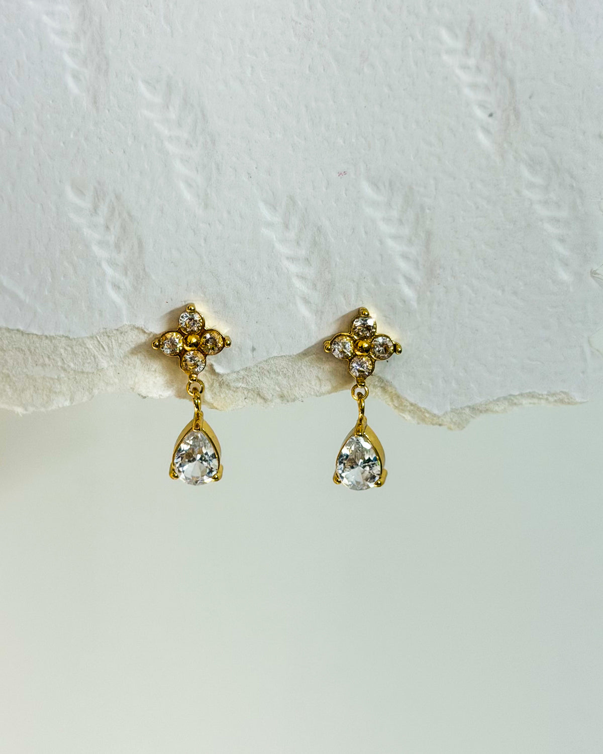 Luxe Floral teardrop earrings