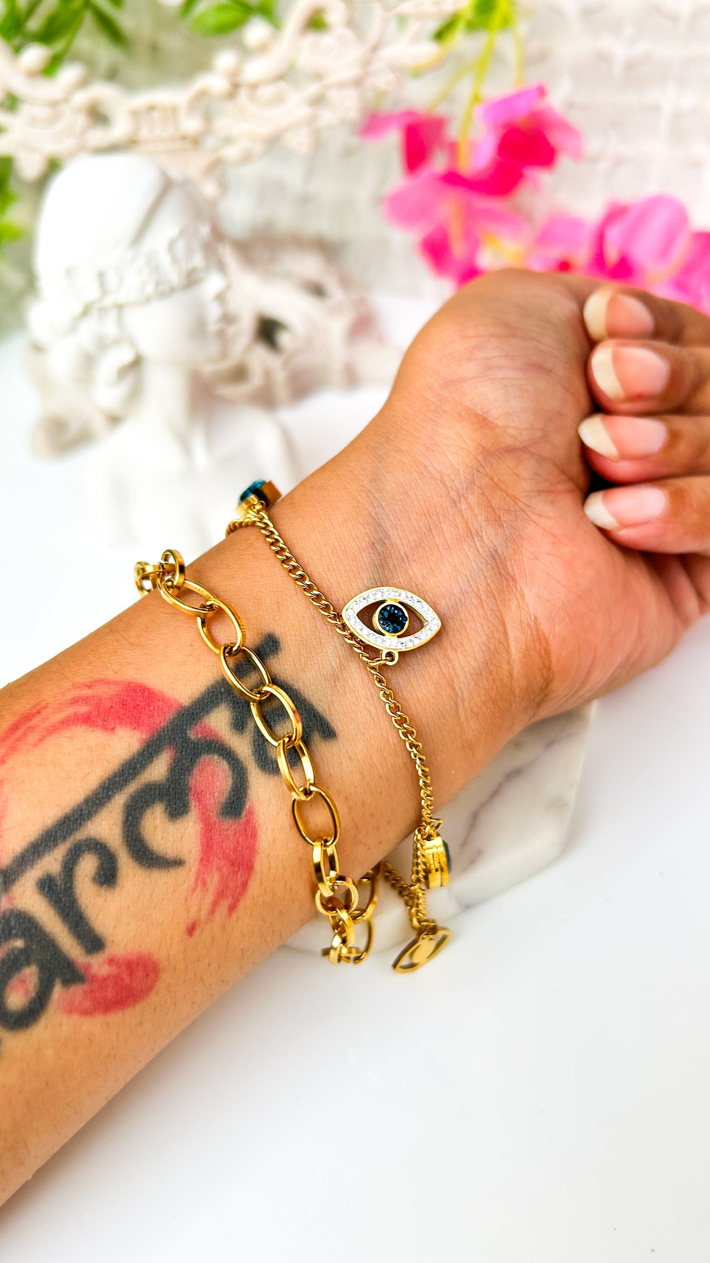 Evil eye charm bracelet