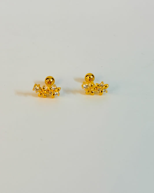 Floral climber ball back studs