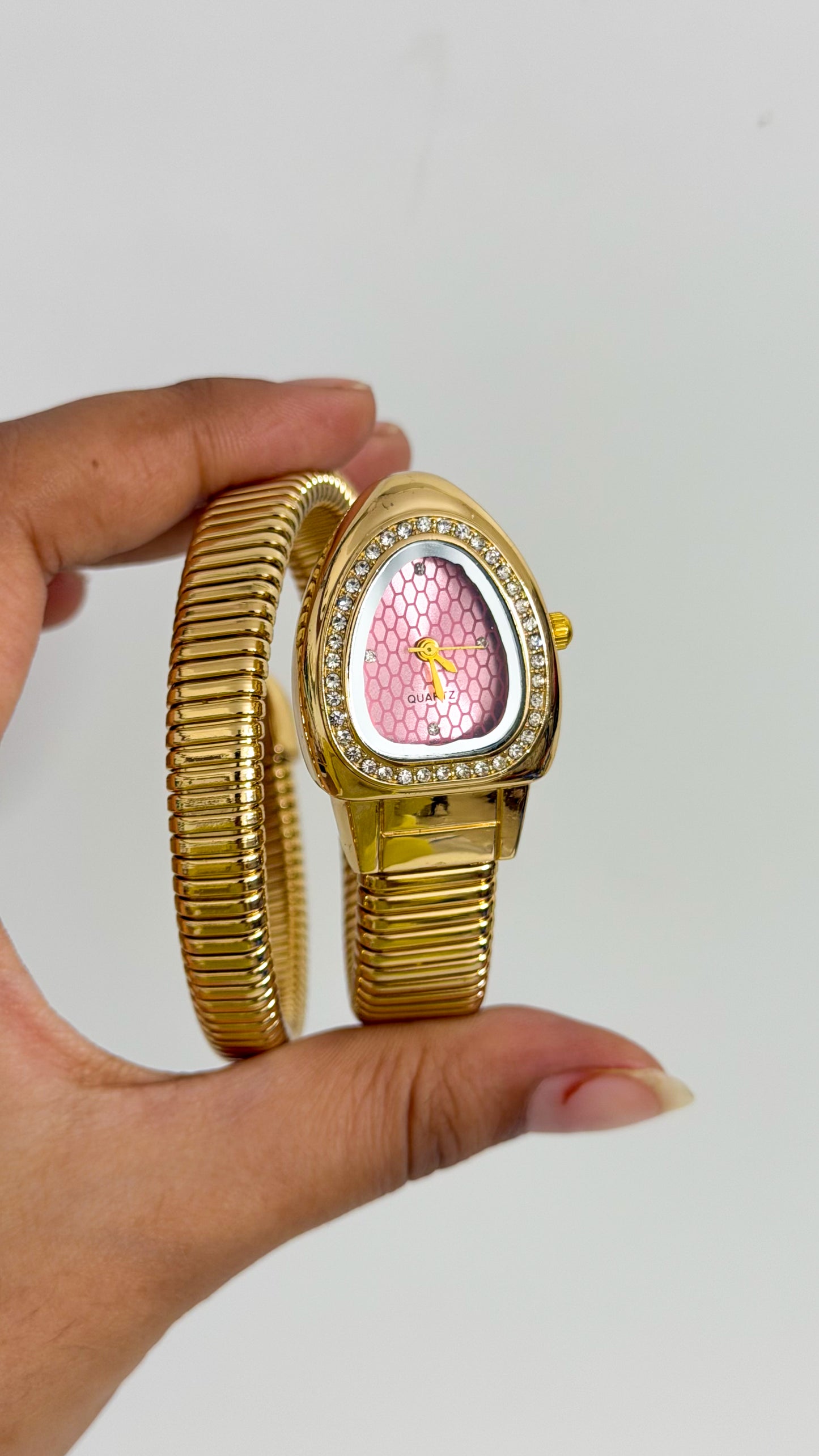 Blush Serpent Wrap Watch