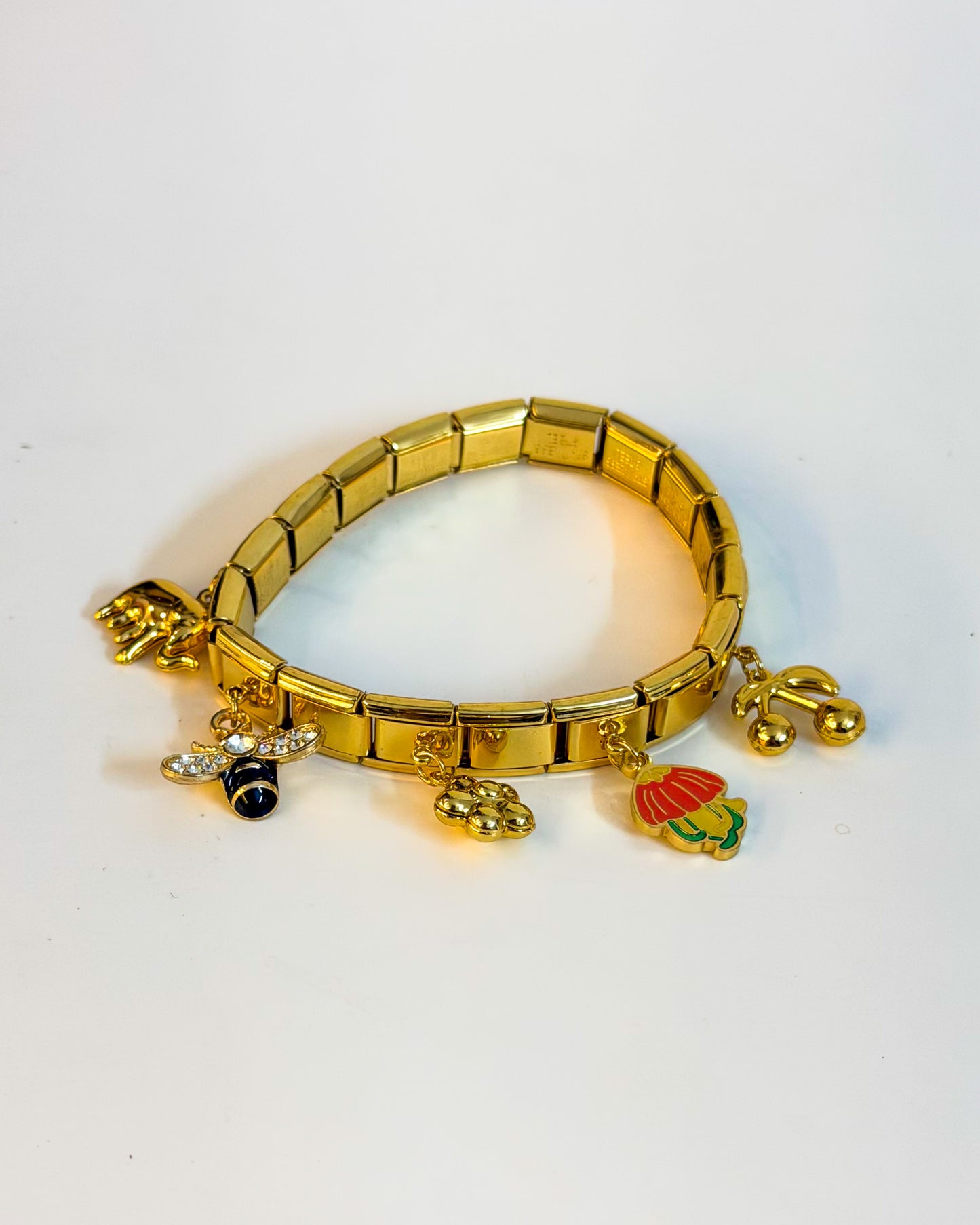Honeybee Italian charm bracelet