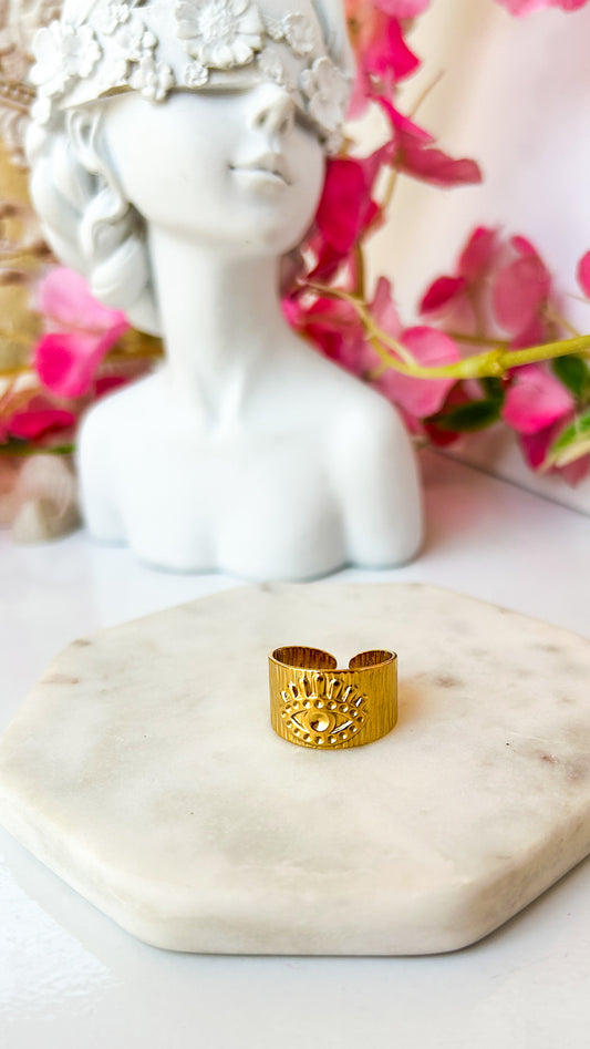 Evil eye ring (adjustable)