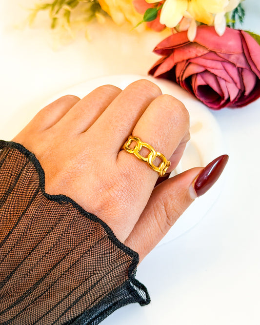 Minimal link Adjustable ring