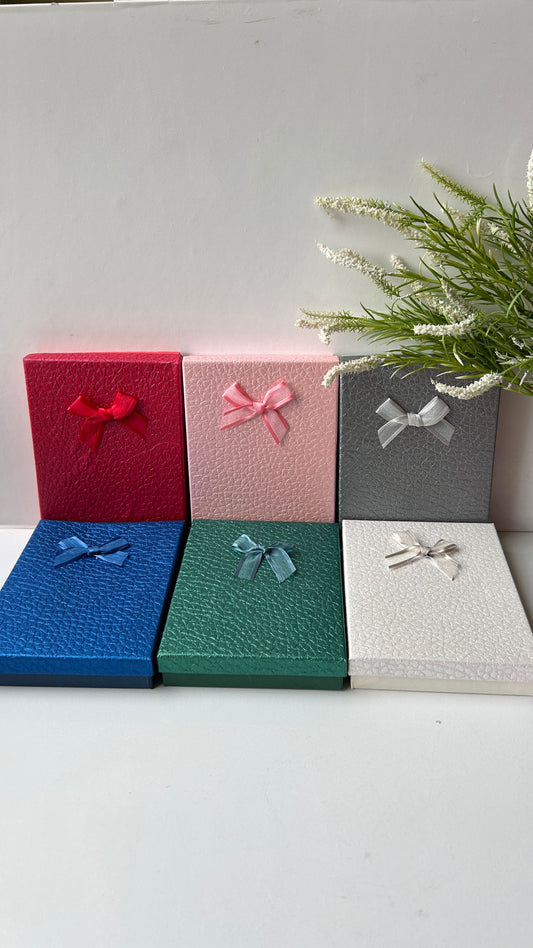 Textured luxe Big gift box. For necklace, earring, bracelet. Or set etc