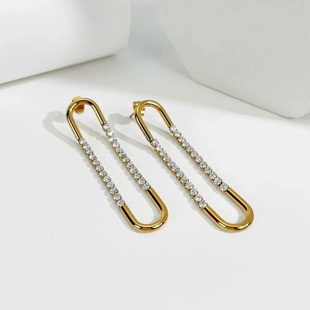 Dangle u shape earring