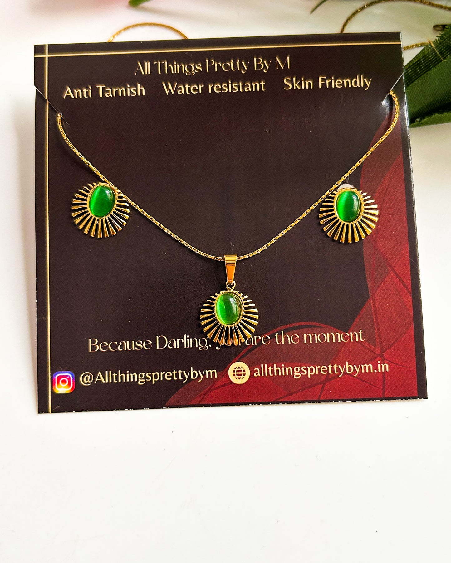The royal combo ( necklace+ earrings)
