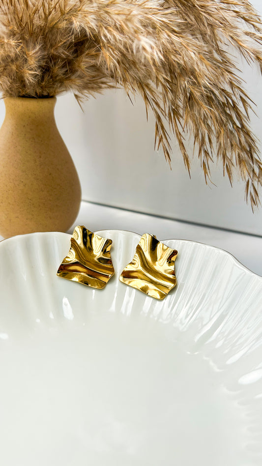 Geometric statement earrings