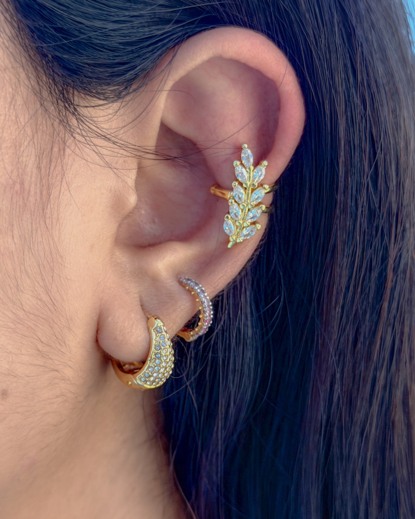 leafy climber no piercing Earcuffs