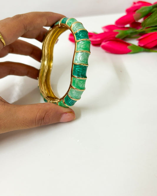 Shades of green Italian bracelet