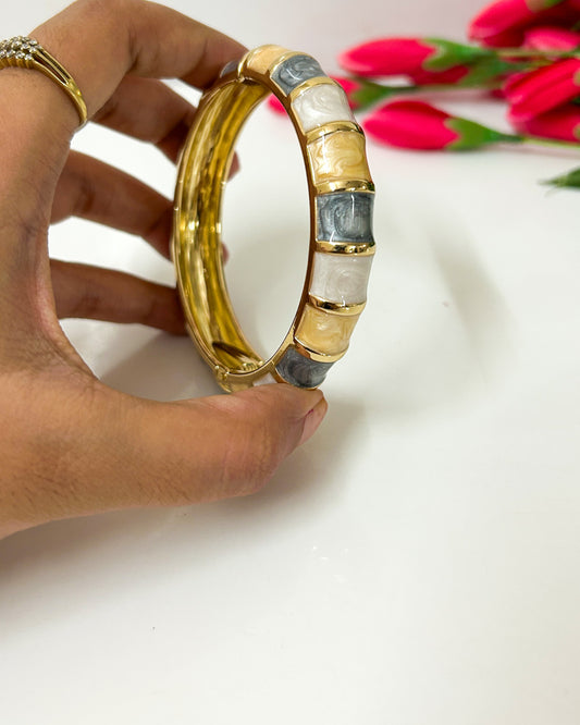 Brown grey white Italian bracelet