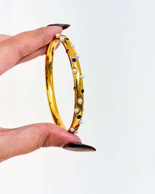 Pearl droplets bracelet