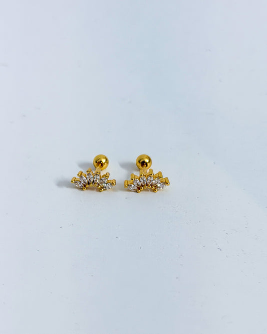 6 petal lotus ballback studs