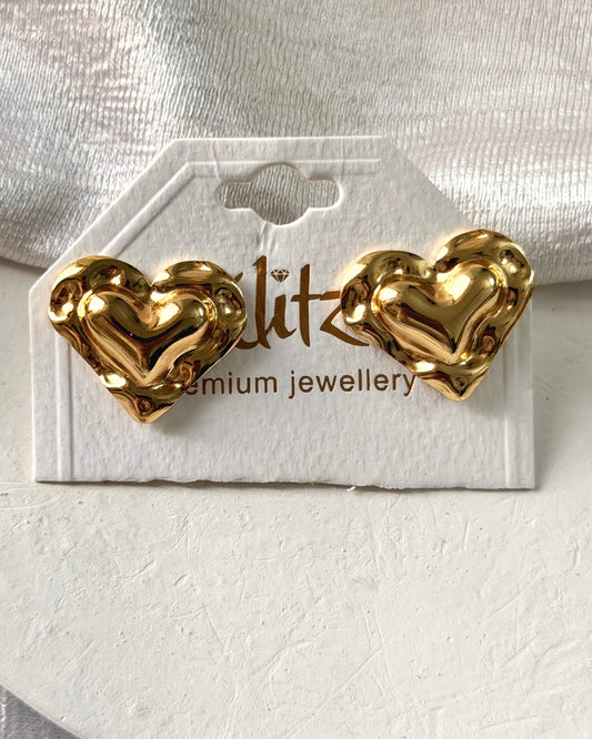 Heart Statement Earrings
