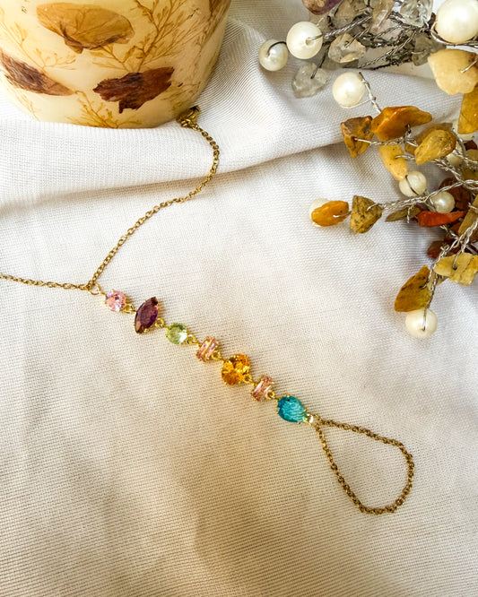 Crystal hand chain