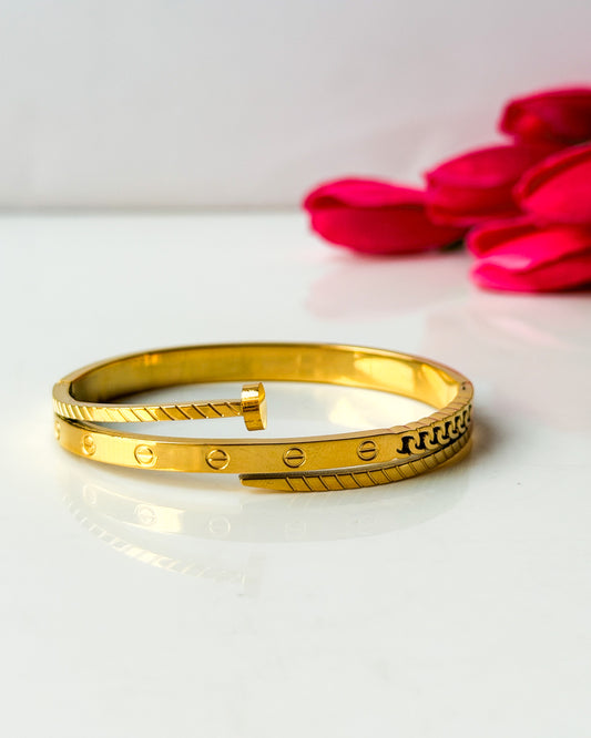 Cartier + nail thin wrist/ baby size bracelet