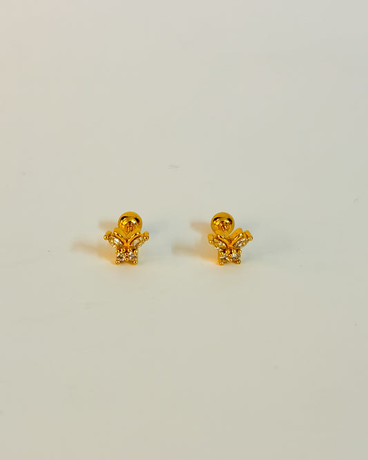 Winged butterfly ball back studs