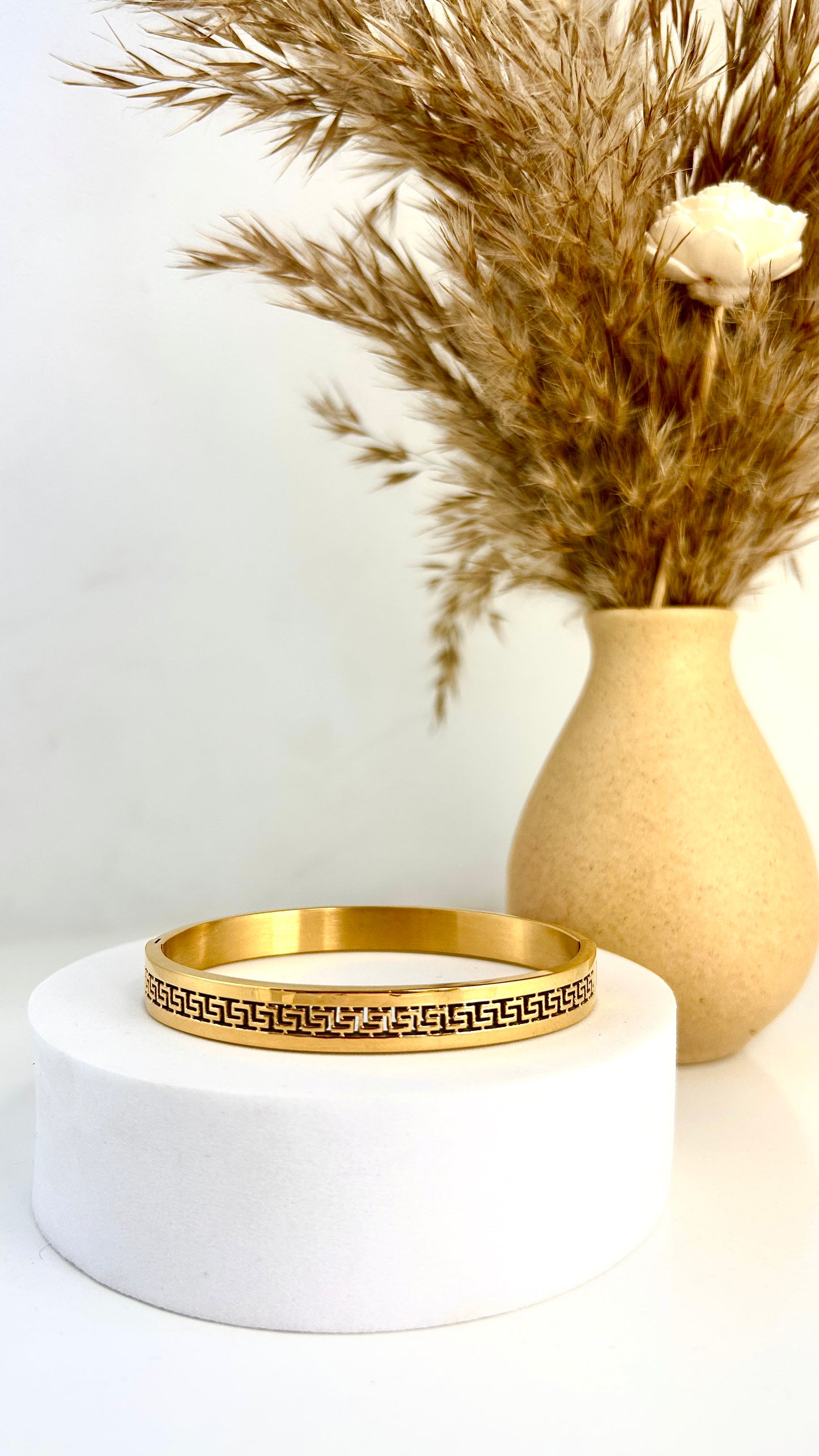 Greek patterned men bracelet