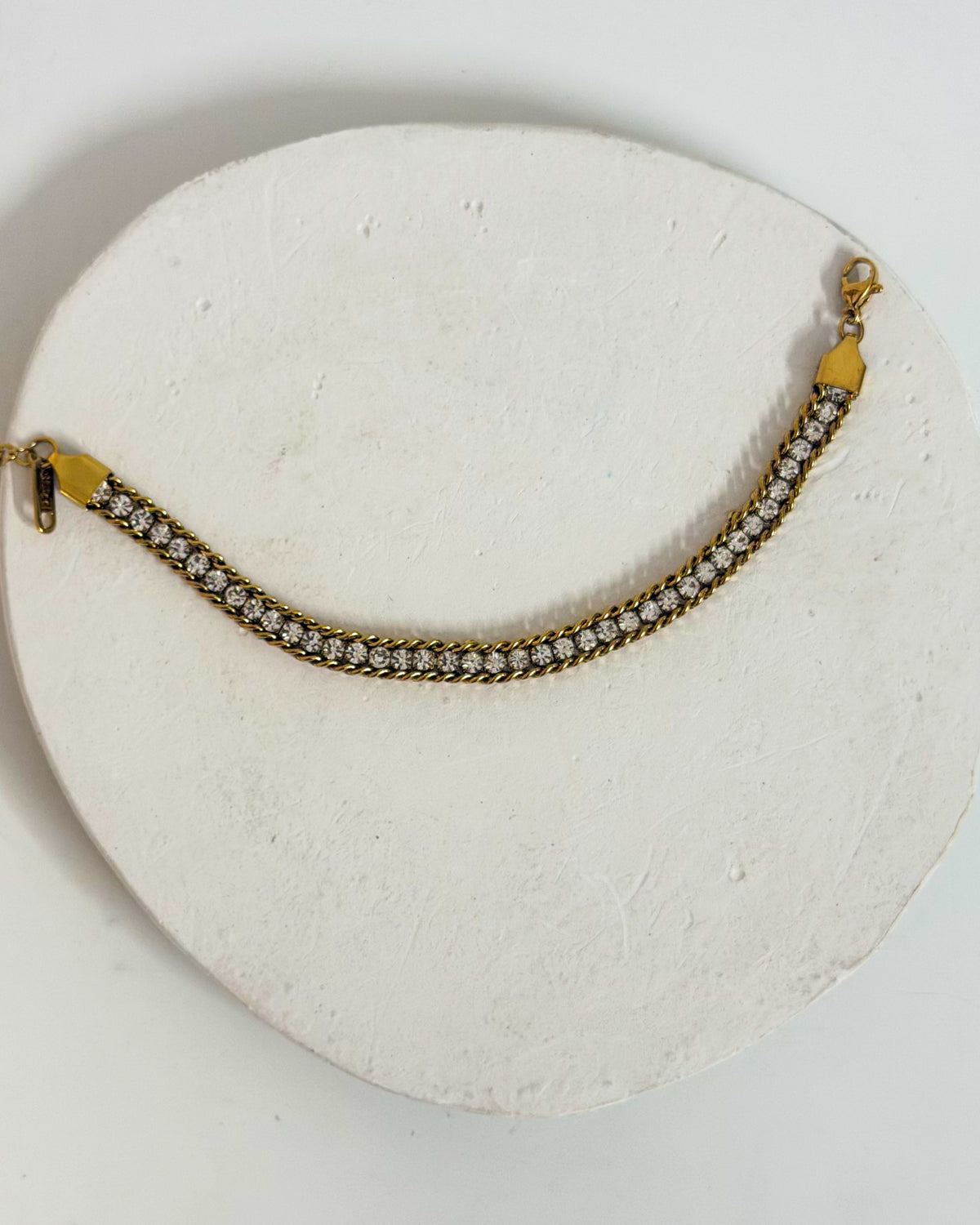 Gold layered tennis bracelet