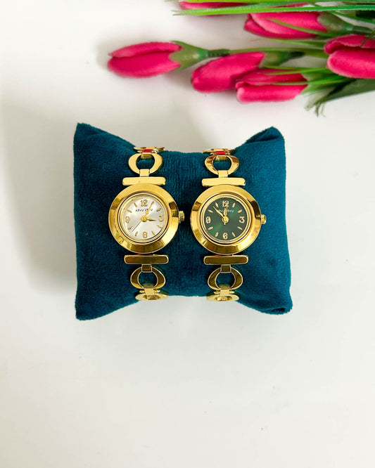 Vintage link thin wrist baby size watch