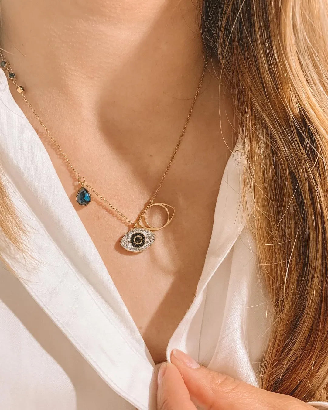 Evil eye necklace