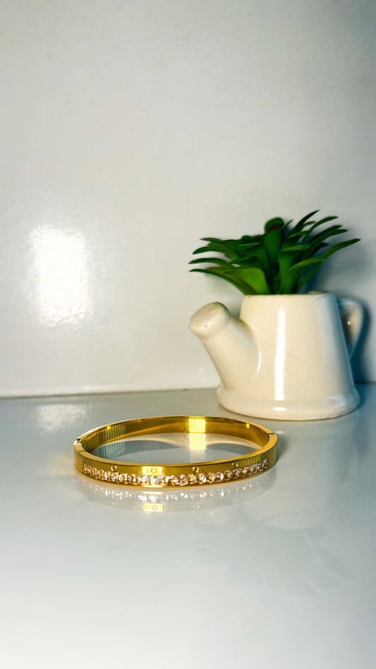 Layered Cartier thin wrist bracelet