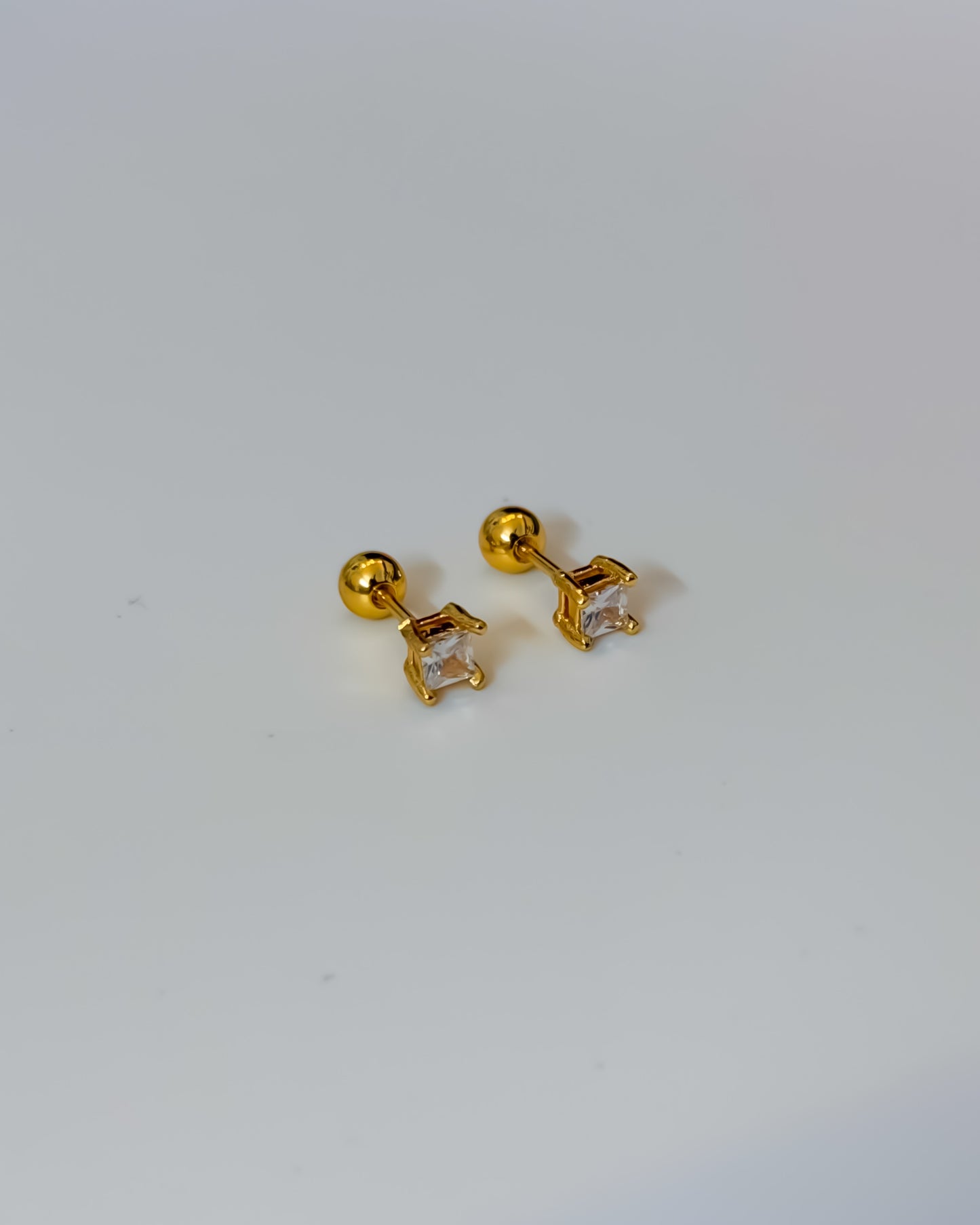 Mini square ball back studs