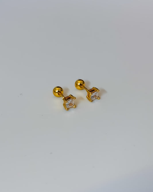 Mini square ball back studs