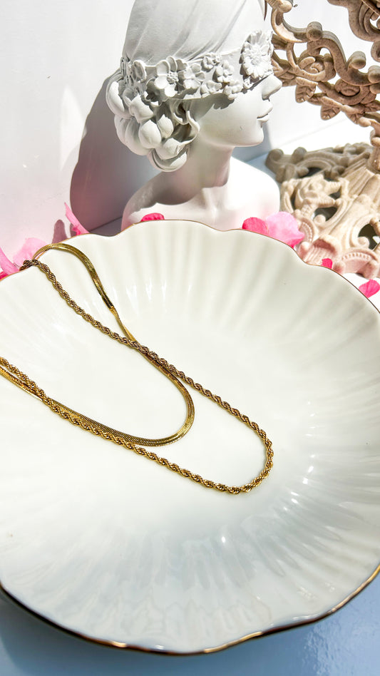 Layered snake + rope chain