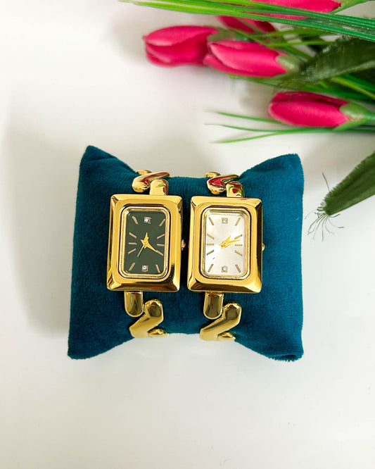 Geometric thin wrist baby size watch