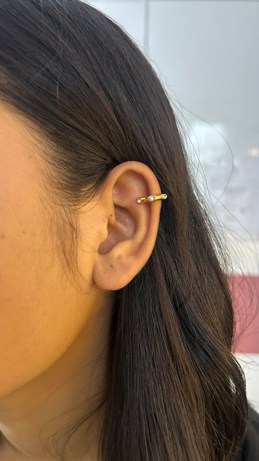 Dainty spark no piercing press on Earcuff- single