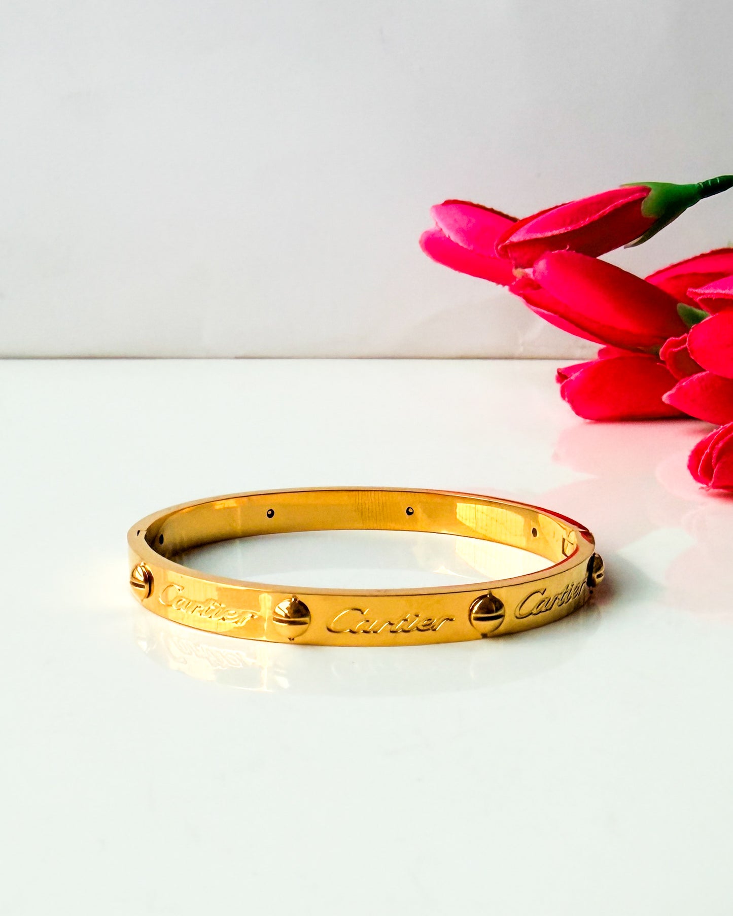 Unique cartier thin wrist / baby size bracelet