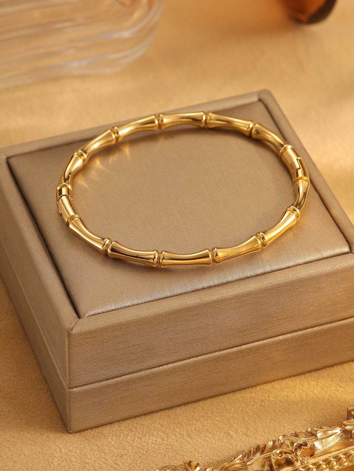Bamboo thin wrist bracelet
