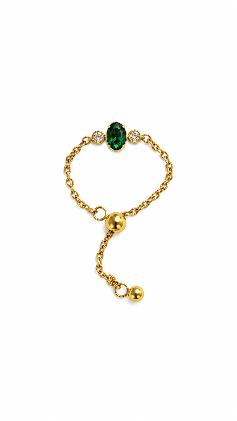 Dual stone adjustable chain ring