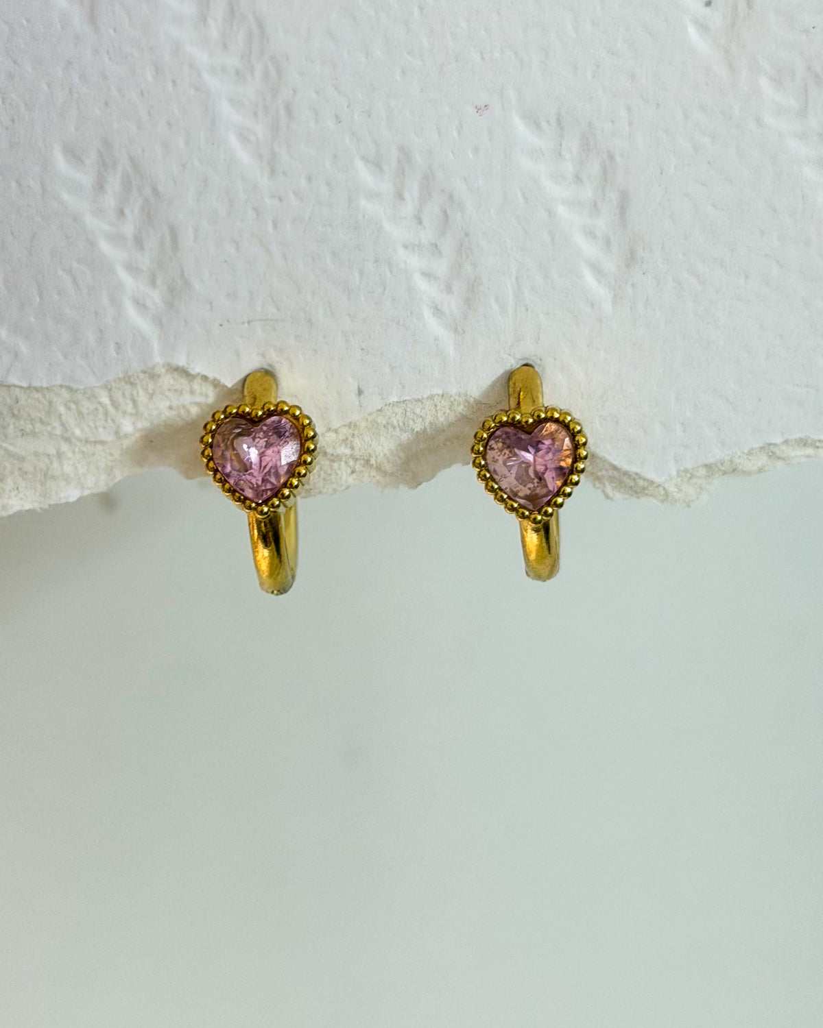 Pink heart stone Huggies