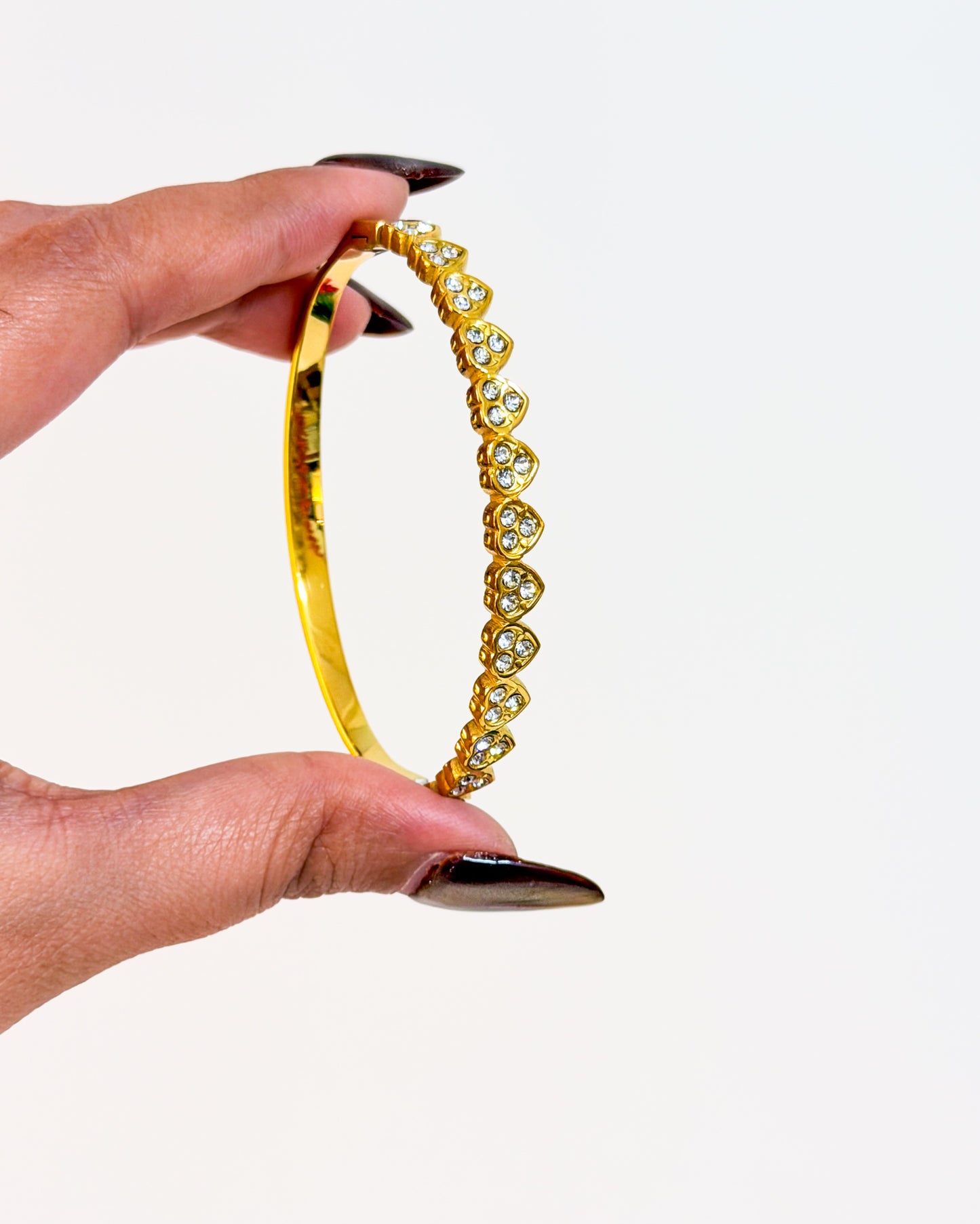 Studded heart bracelet