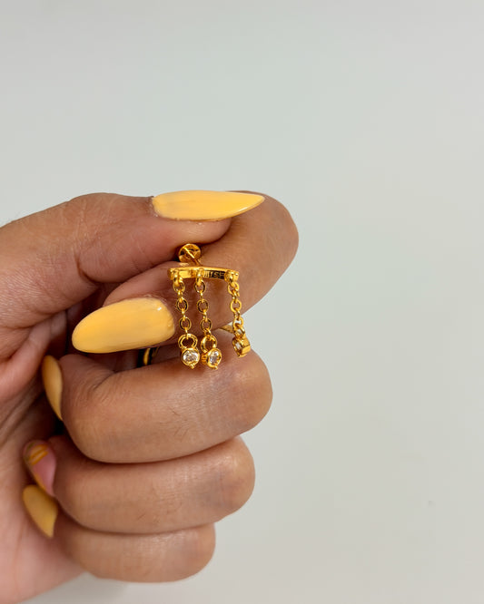 Hanging lock ball back studs