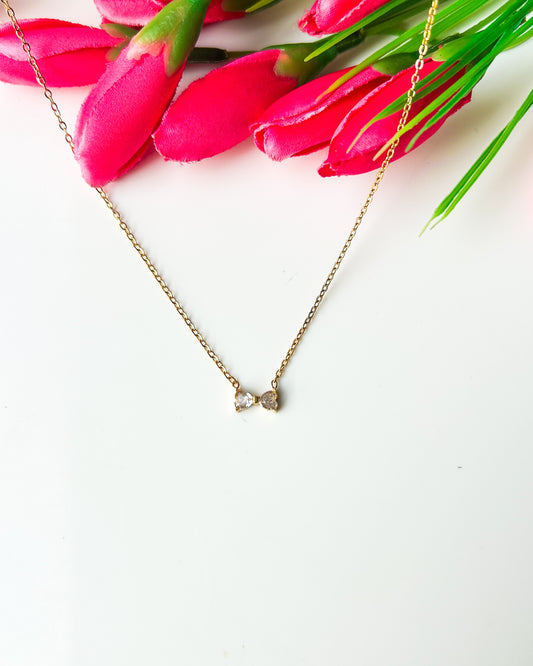 Dainty bow Necklace