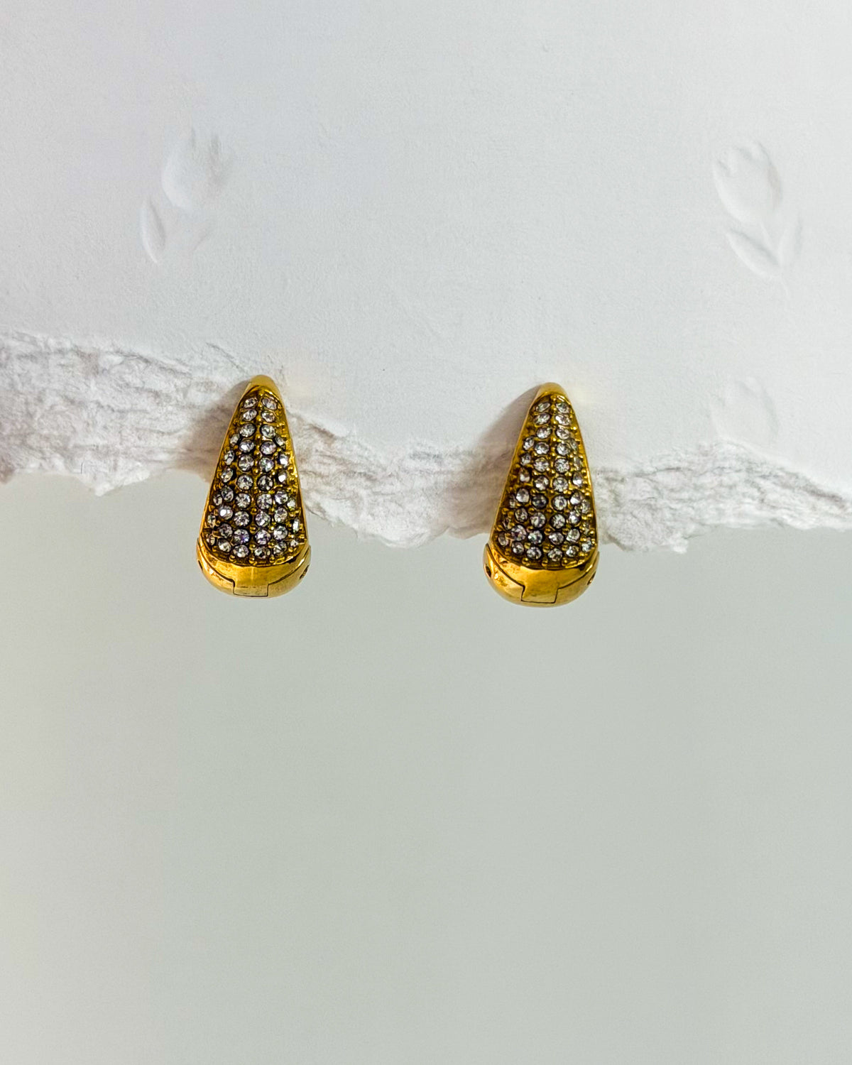 Studded Bucket  hoops