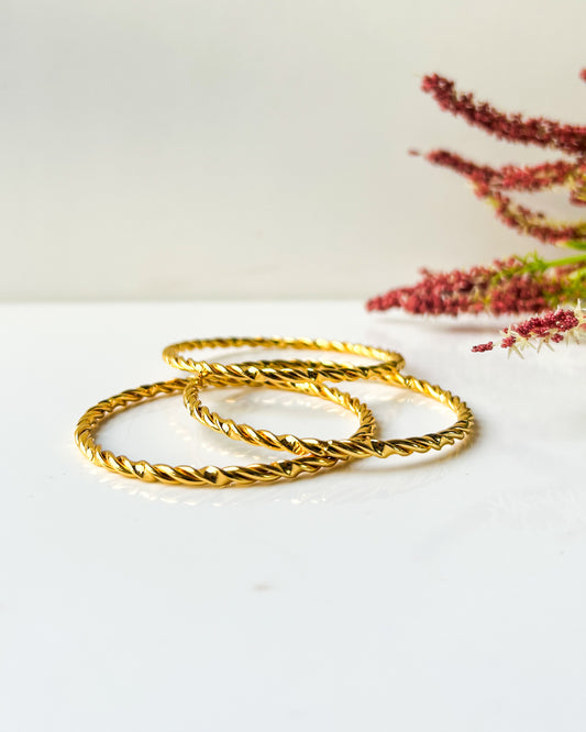 Set of 3 bangles thin wrist ( size 2-2.2)